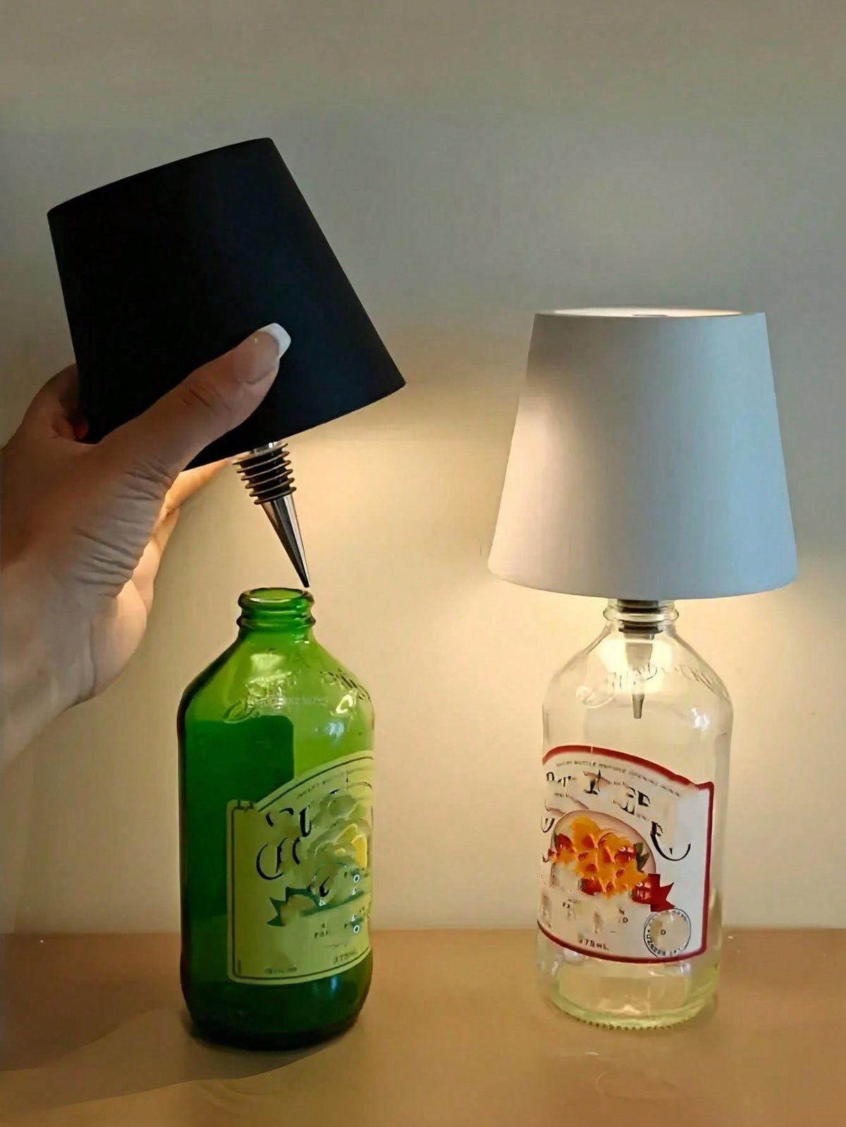 Luxe Glow™ | Premium Wireless Bottle Lamp